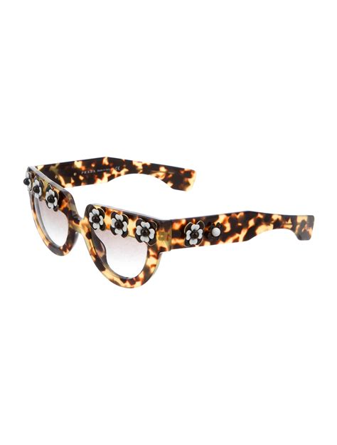 Prada Poeme Floral Sunglasses 